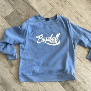 Blue Baseball Mom Sweatshirt